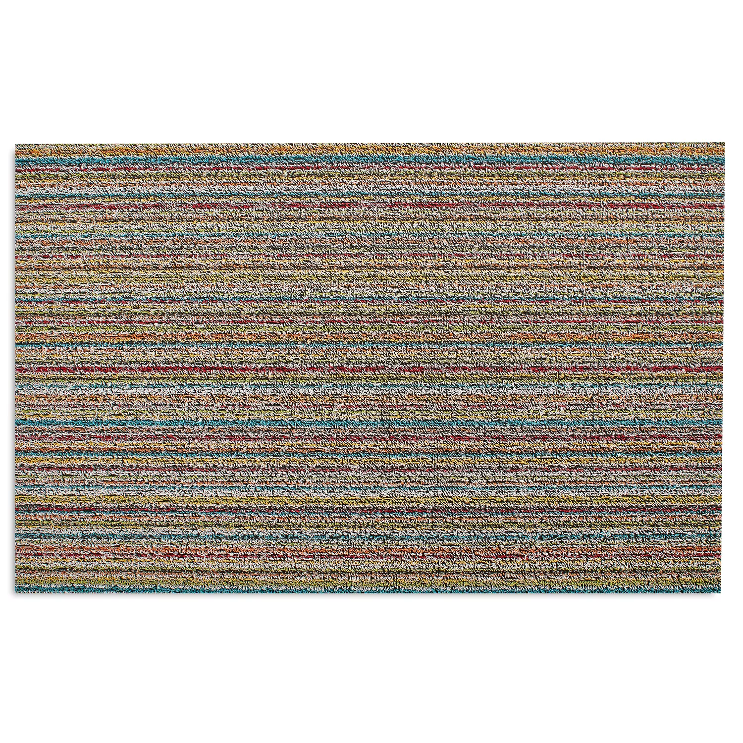 Chilewich Skinny Stripe Shag Mat, Soft Multi