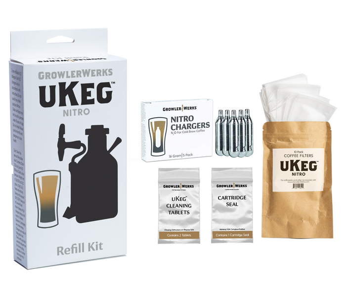GrowlerWerks uKeg Nitro Refill Kit, 5 Pack