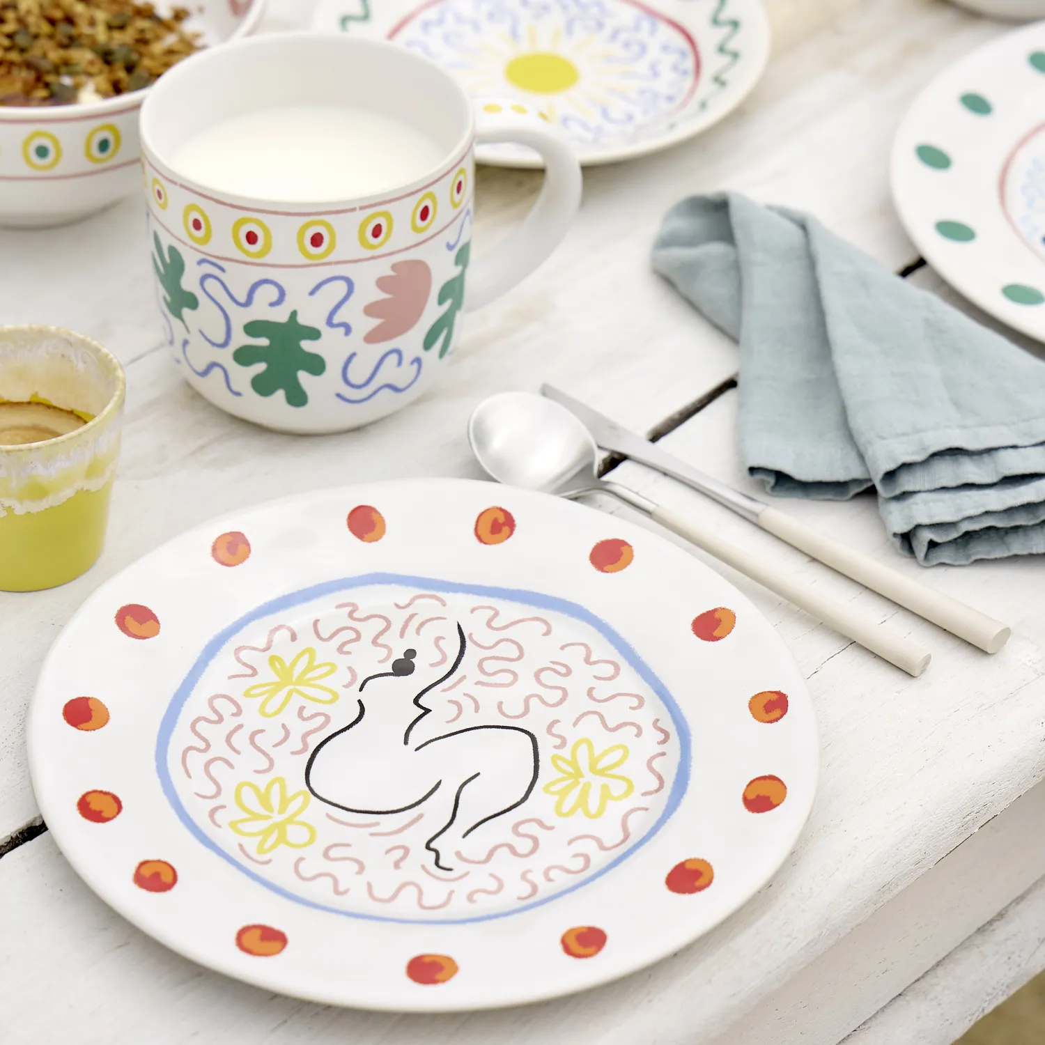 Costa Nova Summer Bliss Salad Plates, Set of 6