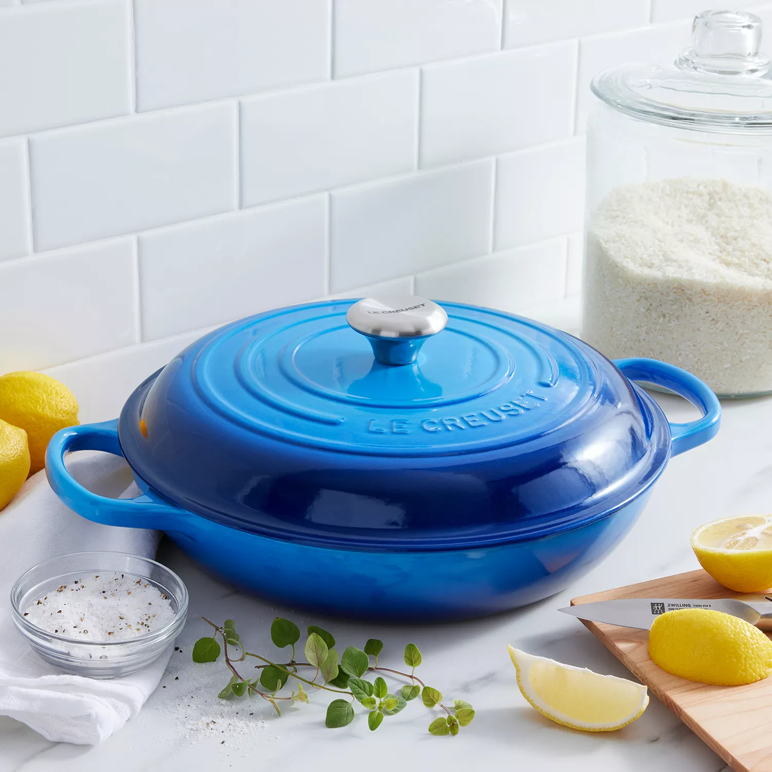 Le Creuset Signature Cast Iron Braiser, 3.5 qt.