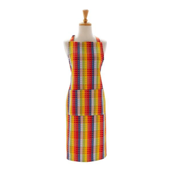 Sur La Table Rainbow Plaid Apron