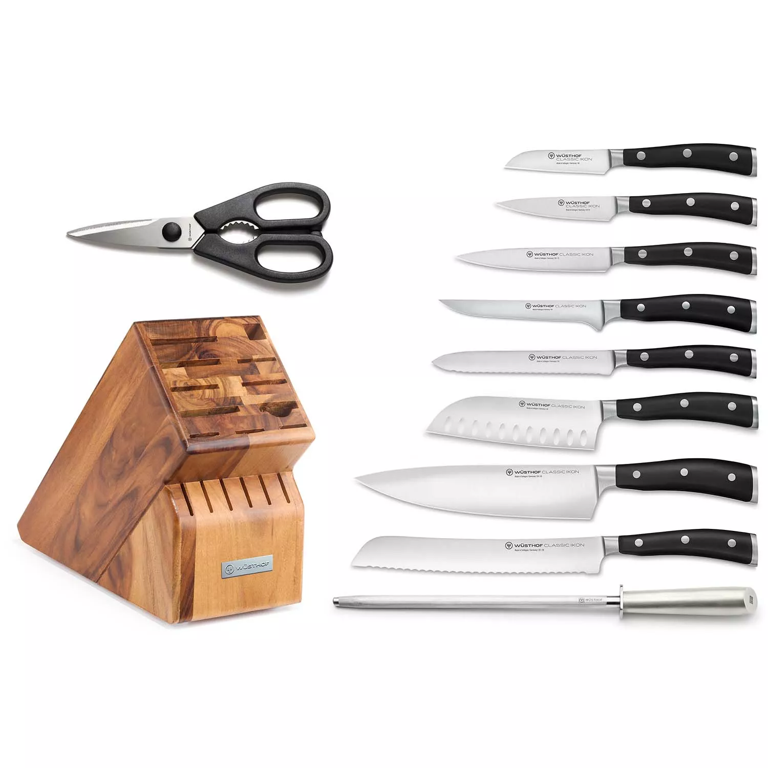 Wüsthof Classic Ikon 11-Piece Knife Block Set