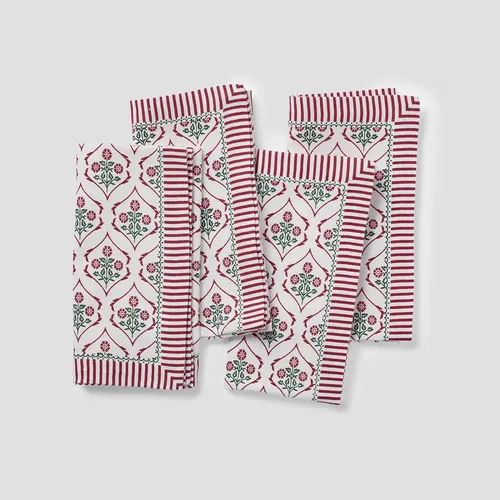 Sur La Table Nutcracker Floral Napkins, Set of 4