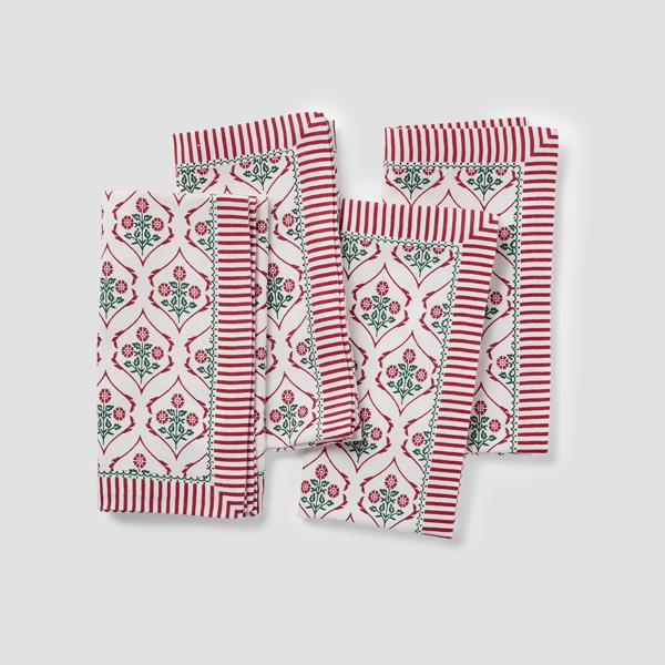 Sur La Table Nutcracker Floral Napkins, Set of 4