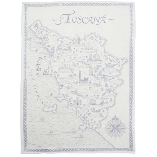 Sur La Table Toscana Blue Jacquard Kitchen Towel
