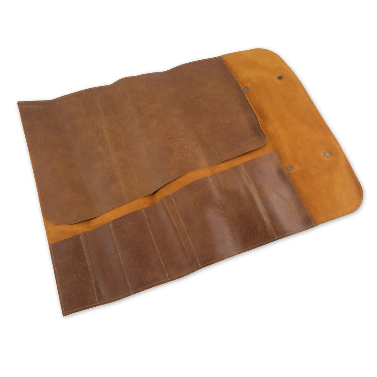Messermeister 7-Pocket Vintage Leather Knife Roll
