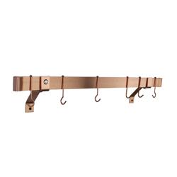 Enclume Brushed Copper Rolled End Wall Racks