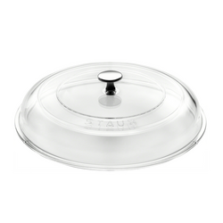 Staub Domed Glass Lid Very handy, great fit, makes my Staub a multi-functional kitchen tooland a lovely one, too