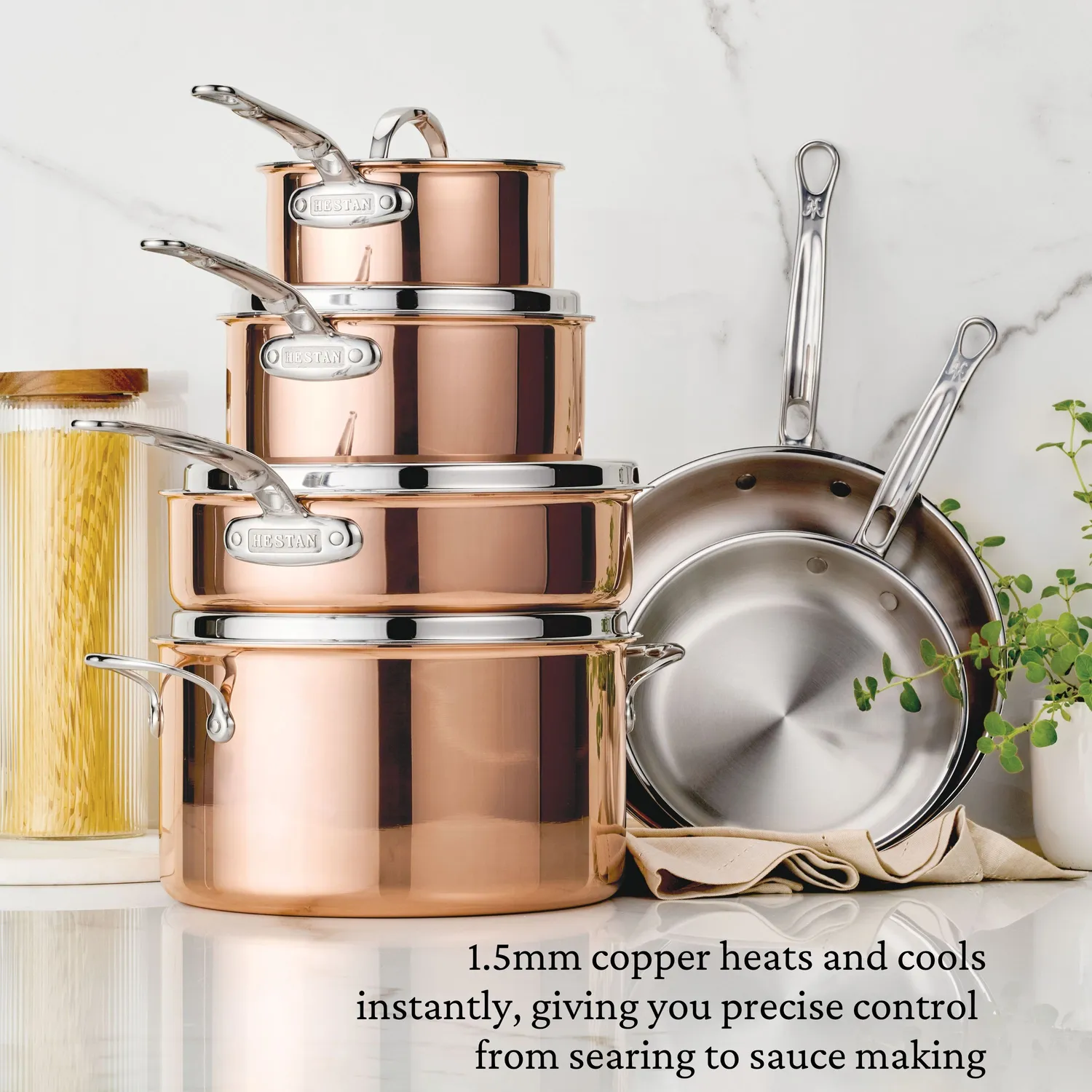 Hestan CopperBond Aura 10-Piece Cookware Set