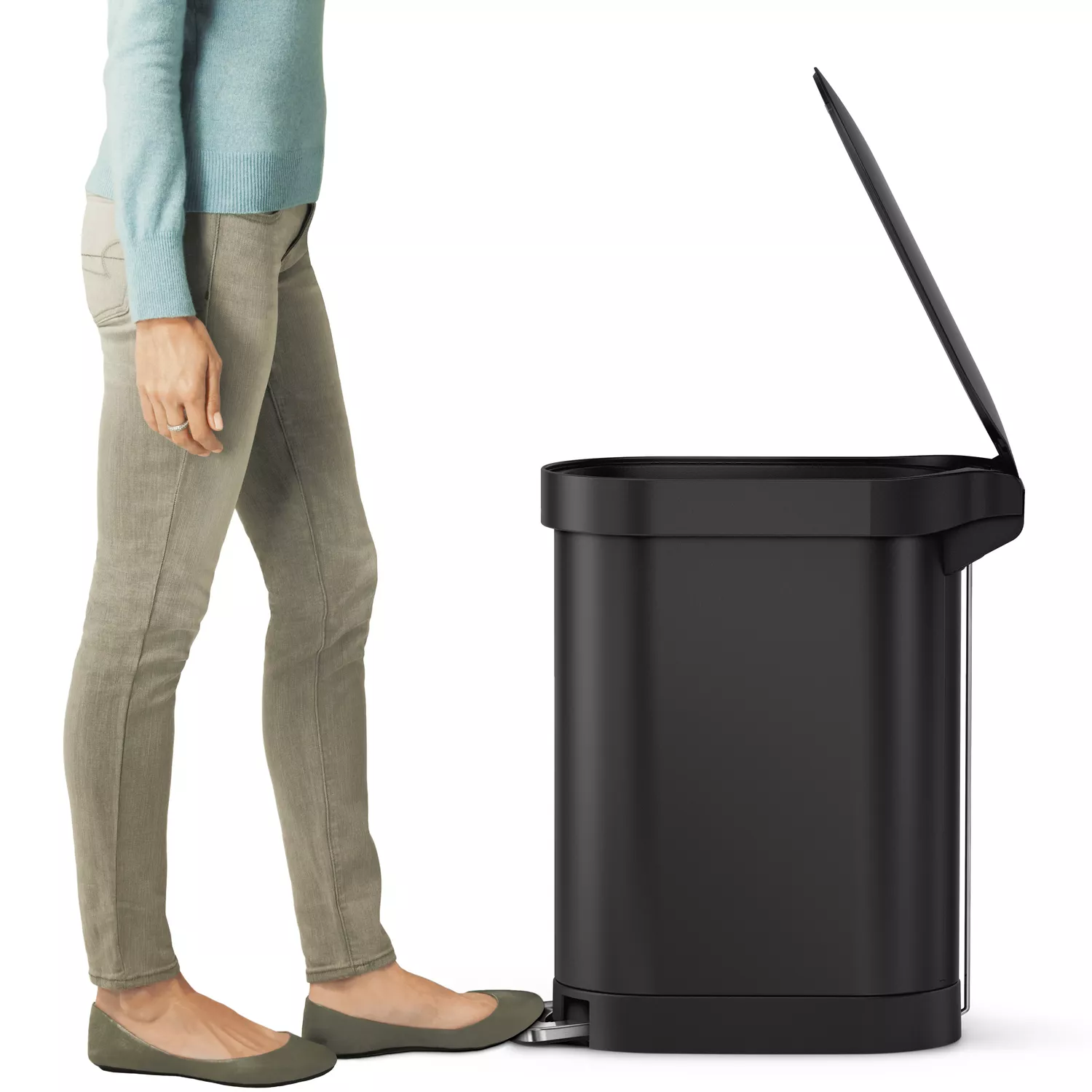 Simplehuman Slim Step Trash Can, 12 gal.