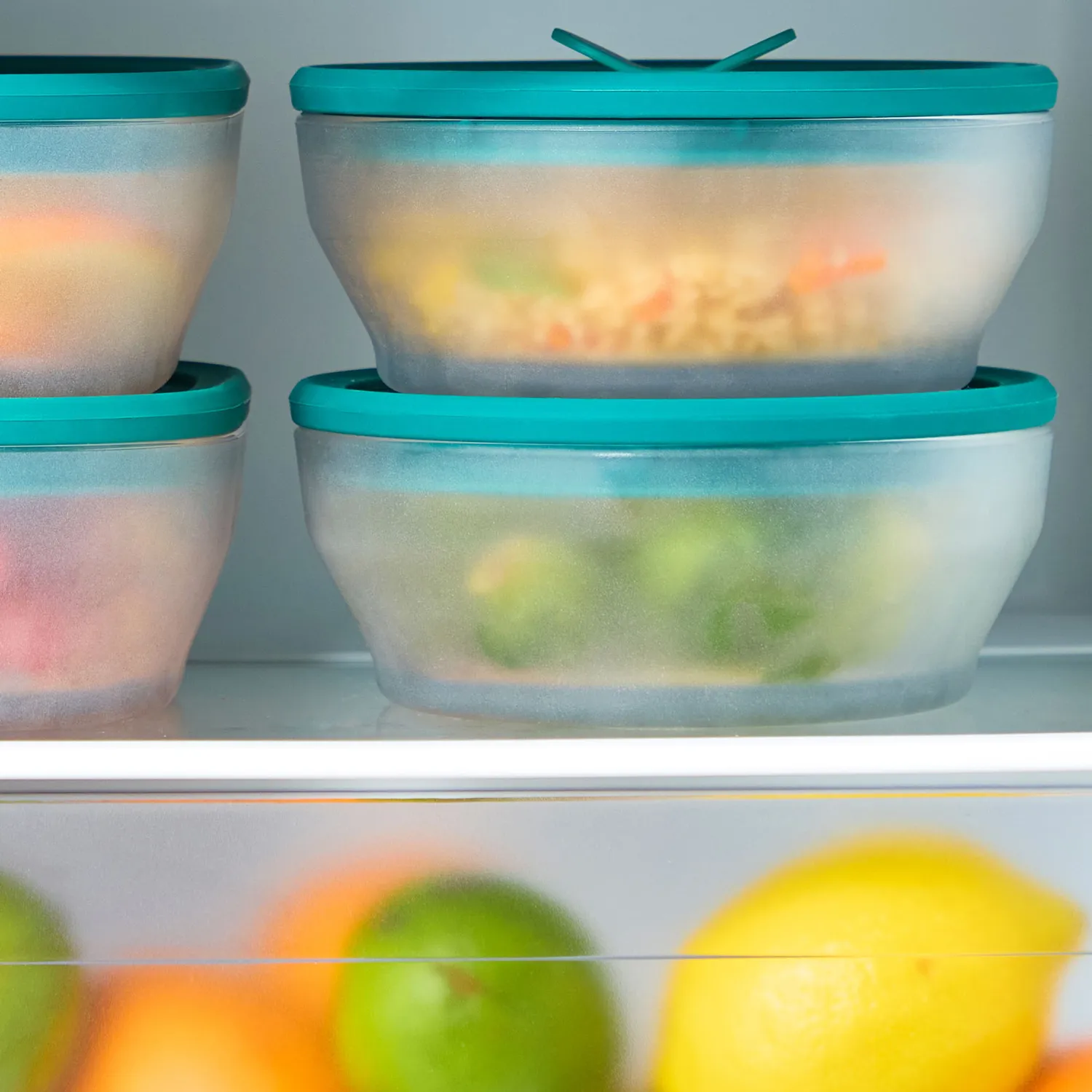 Anyday Microwave Small 4-Piece Glass Round Dish Set