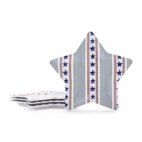 Sur La Table Stars & Stripes Melamine Appetizer Plates, Set of 4