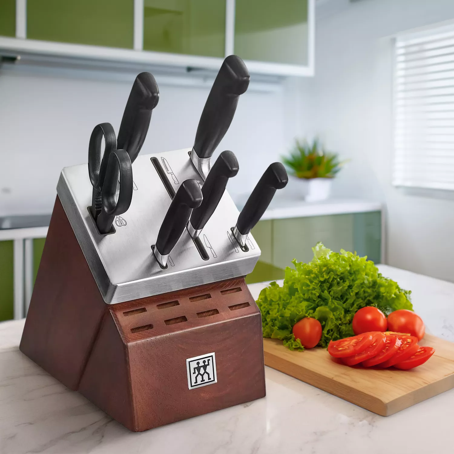 Zwilling J.A. Henckels Four Star 7-Piece Self-Sharpening Knife Block Set