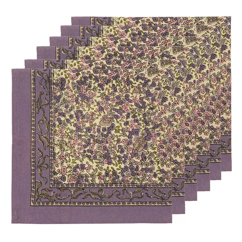 Couleur Nature Lavender Napkins, Set of 6