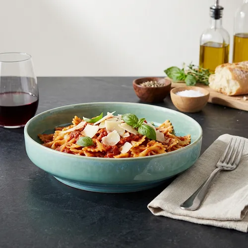 Sur La Table Lucent Reactive Glaze Pasta Bowl