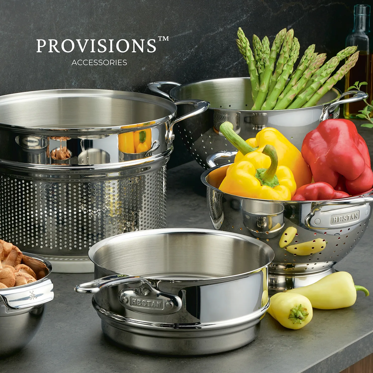 Hestan Provisions Stainless Steel Double Boiler Insert, 3 qt.
