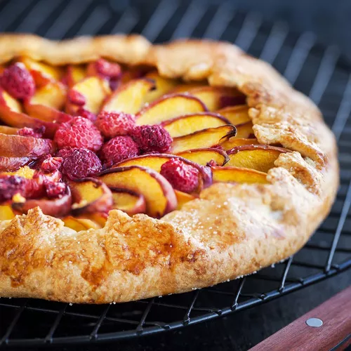Nectarine and Raspberry Galette