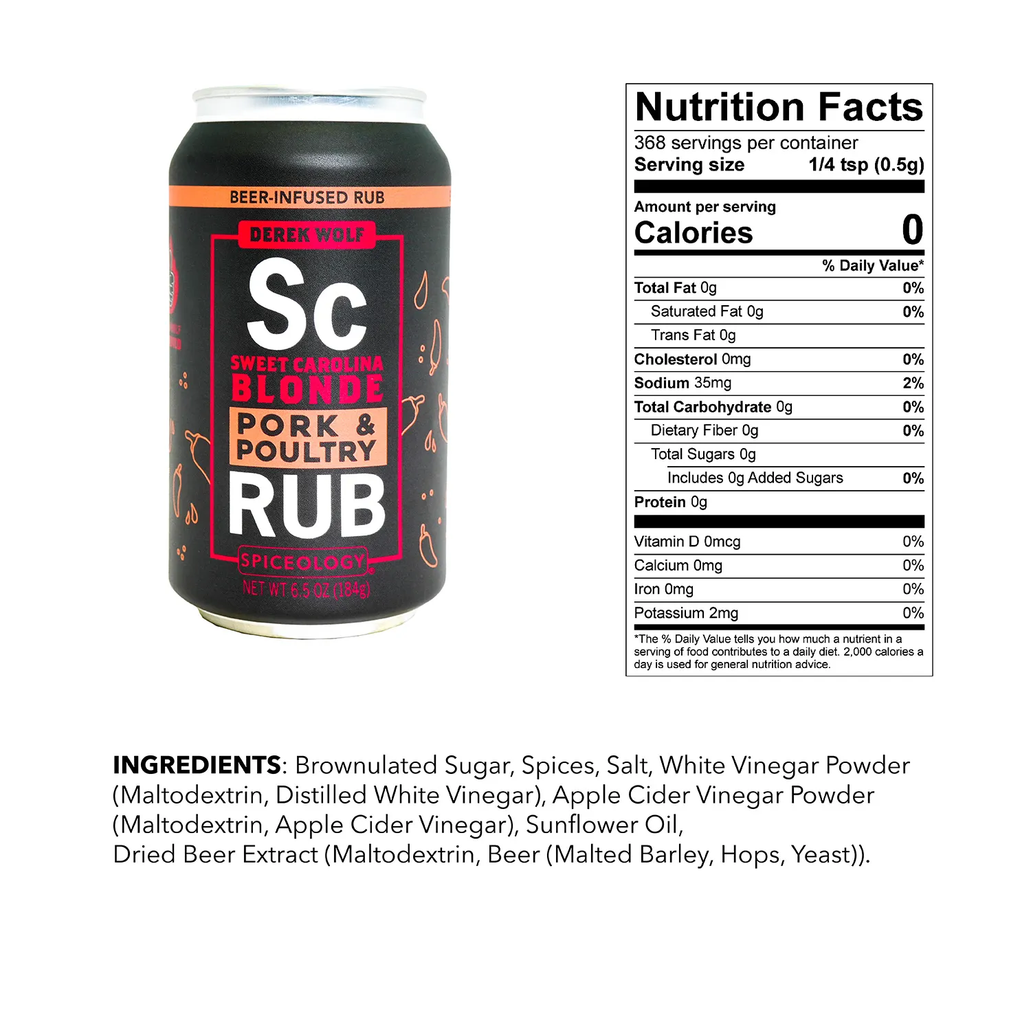 Spiceology Derek Wolf Beer-Infused Rub Sampler, Set of 4