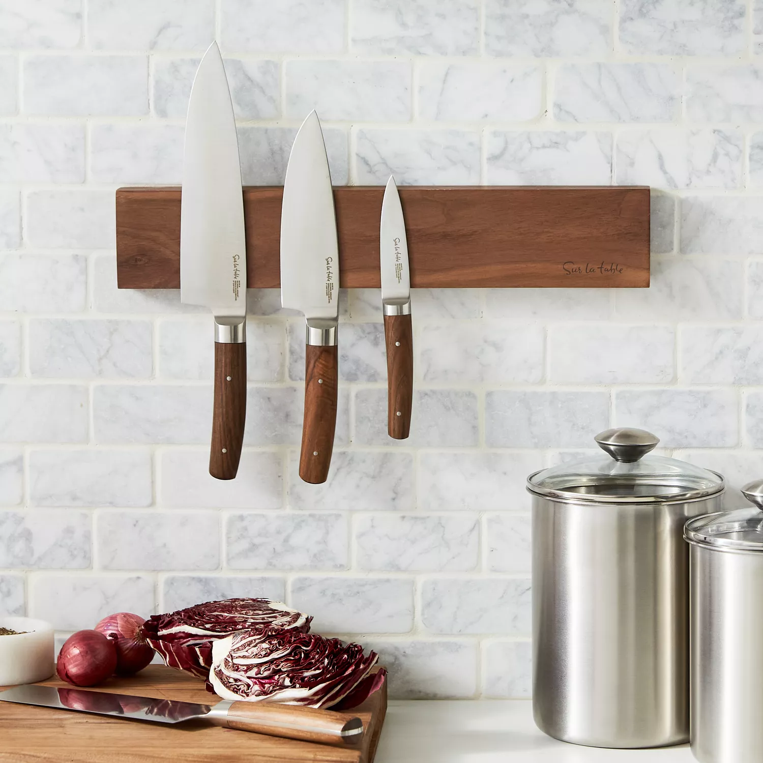 1PCS Multi-functional Wall-Mounted Knife Holder with Hooks and