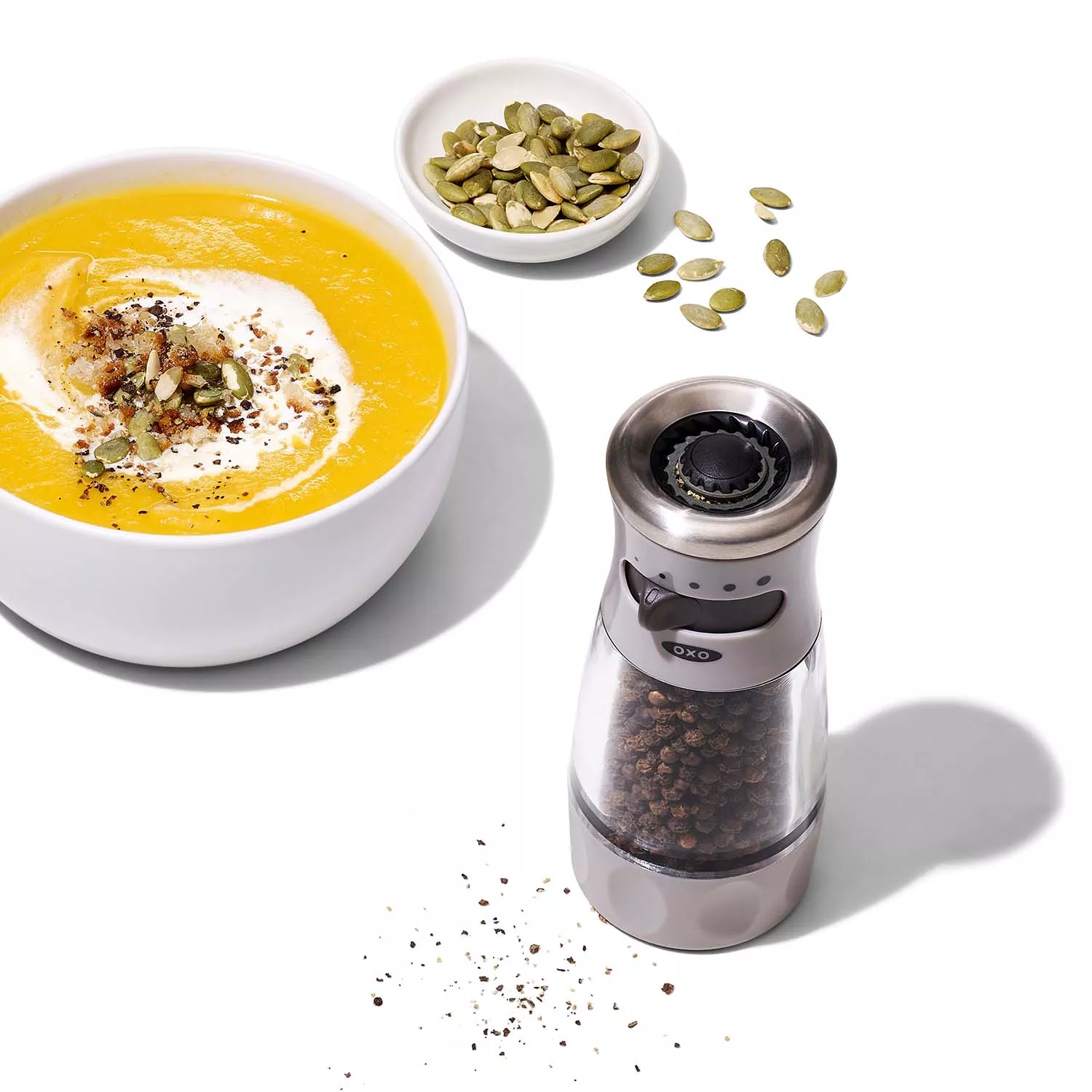 OXO Mess-Free Salt & Pepper Grinder Set - Spoons N Spice