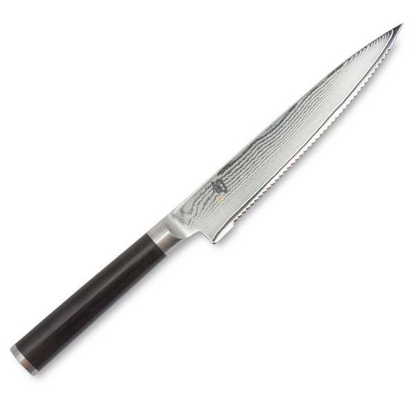 Shun Classic Serrated Utility Knife, 6&#34;