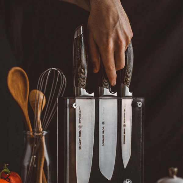 Schmidt Brothers Cutlery Bonded Ash 7-Piece Knife Block Set