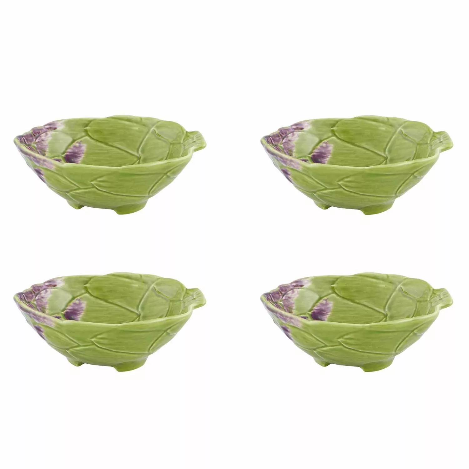 Bordallo Pinheiro Artichoke Bowls, Set of 4