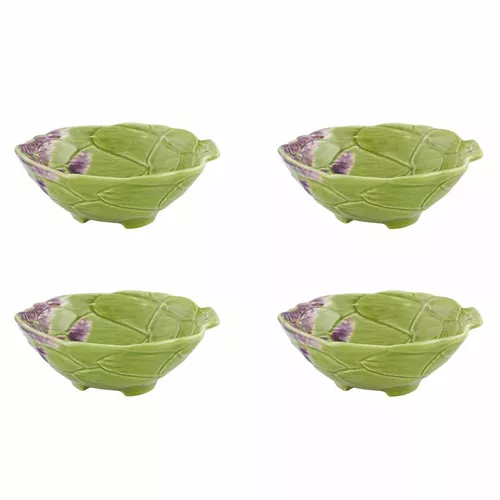 Bordallo Pinheiro Artichoke Bowls, Set of 4