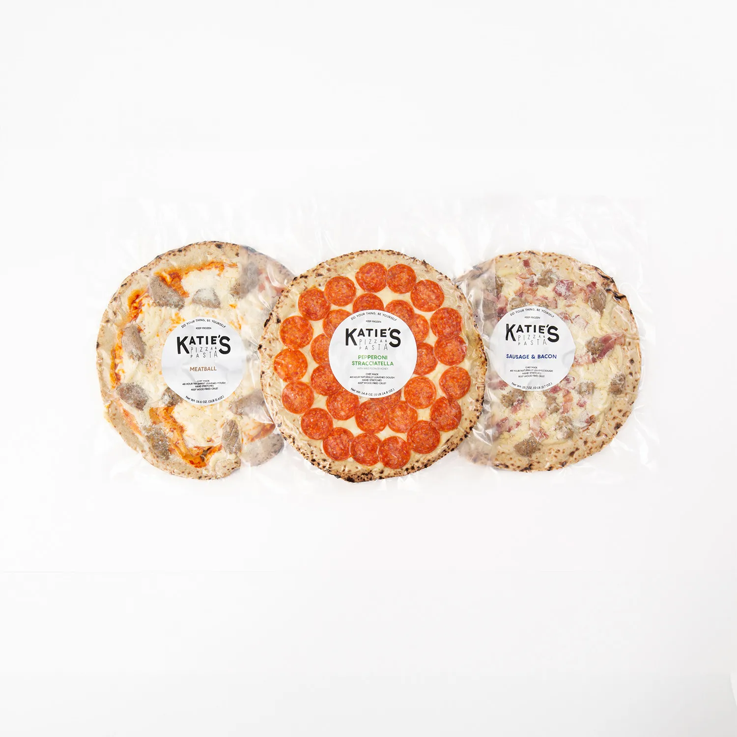 Katie's Pizza & Pasta Meat Pizza Sampler, Set of 3