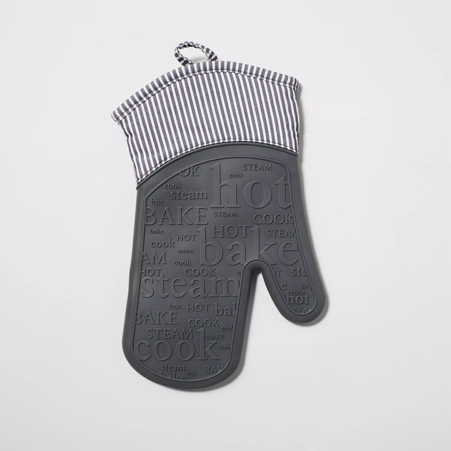 Sur La Table Silicone Striped Oven Mitt