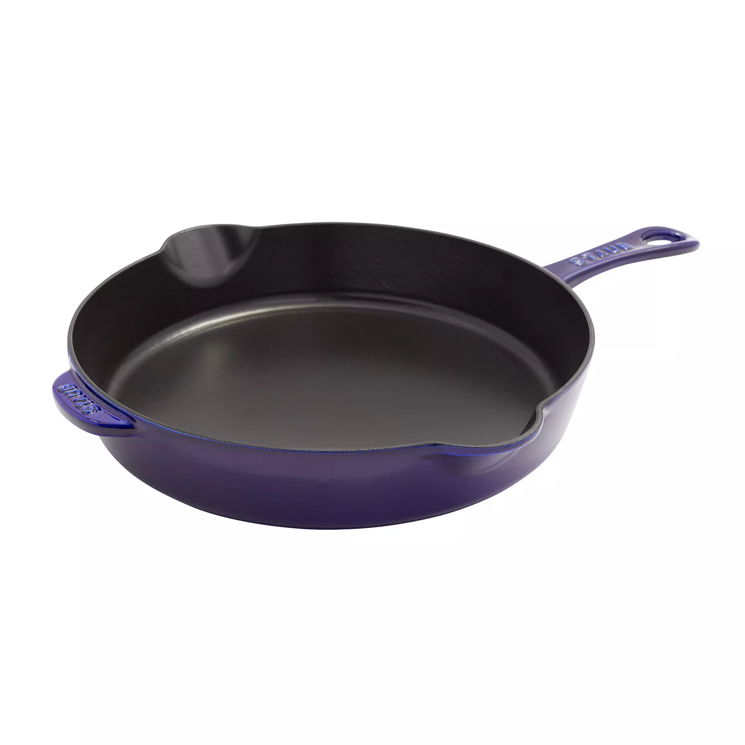 Dash of That 12 inch Enameled Cast Iron Skillet- Blue, 12 in
