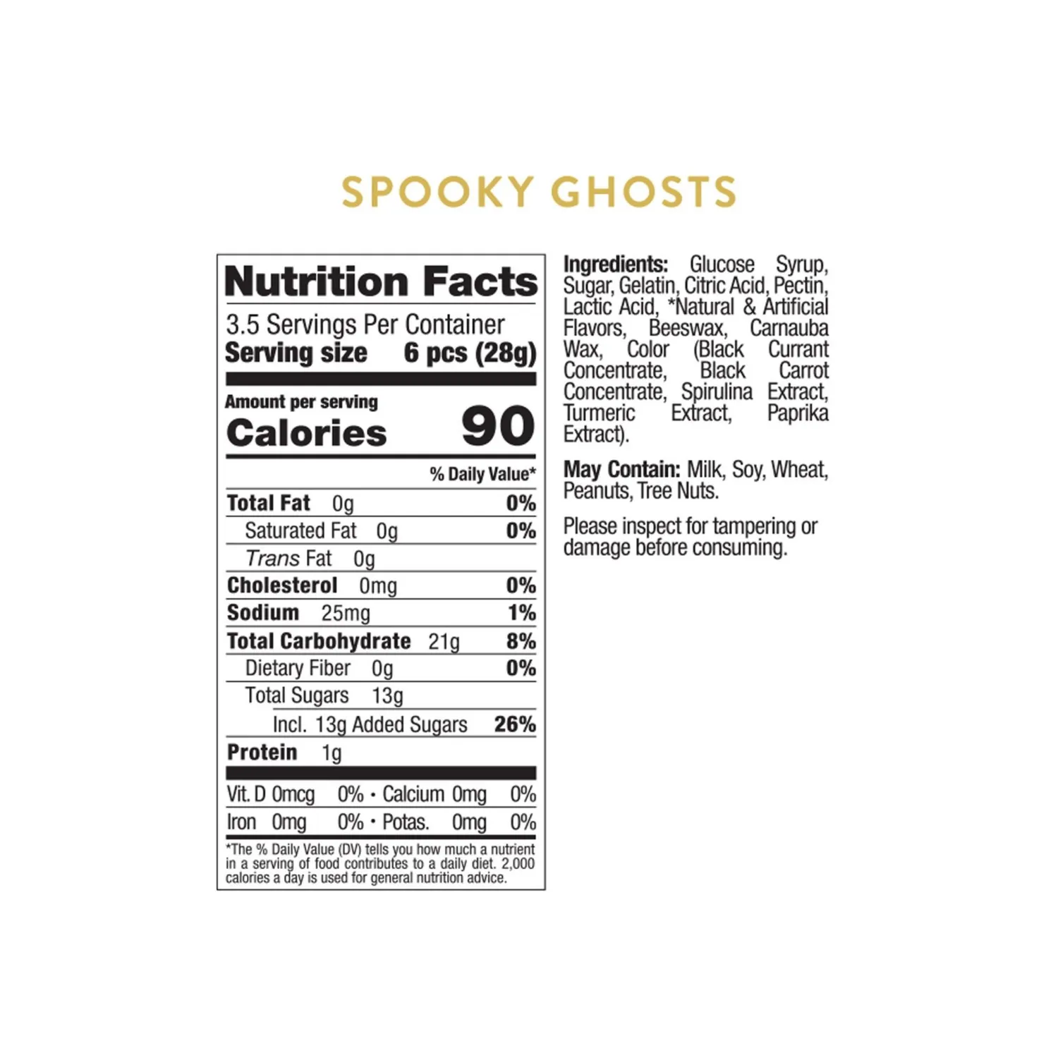 Sugarfina Spooky Ghosts Gummies, Set of 4