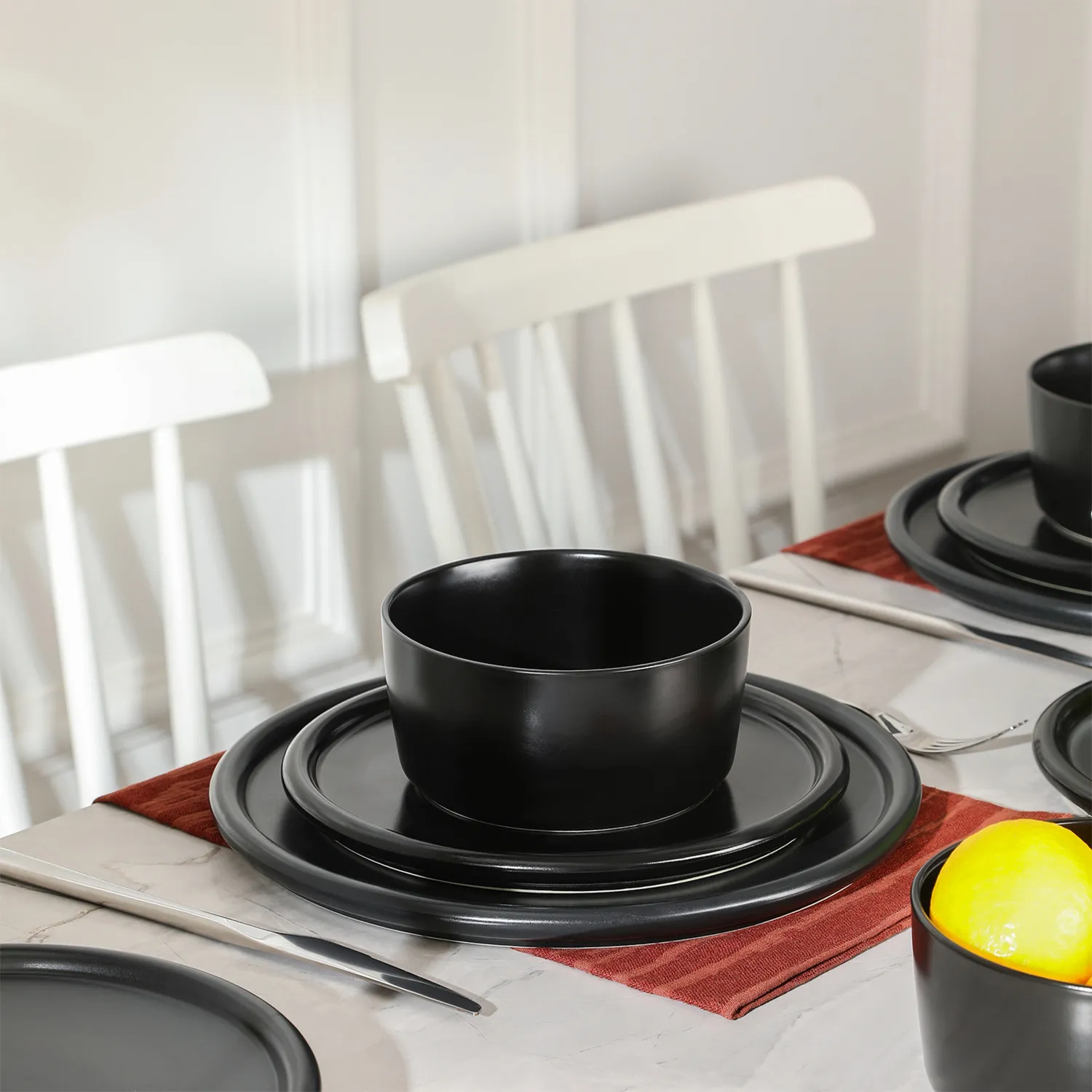 Stone Lain Eden Stoneware 12-Piece Dinnerware Set