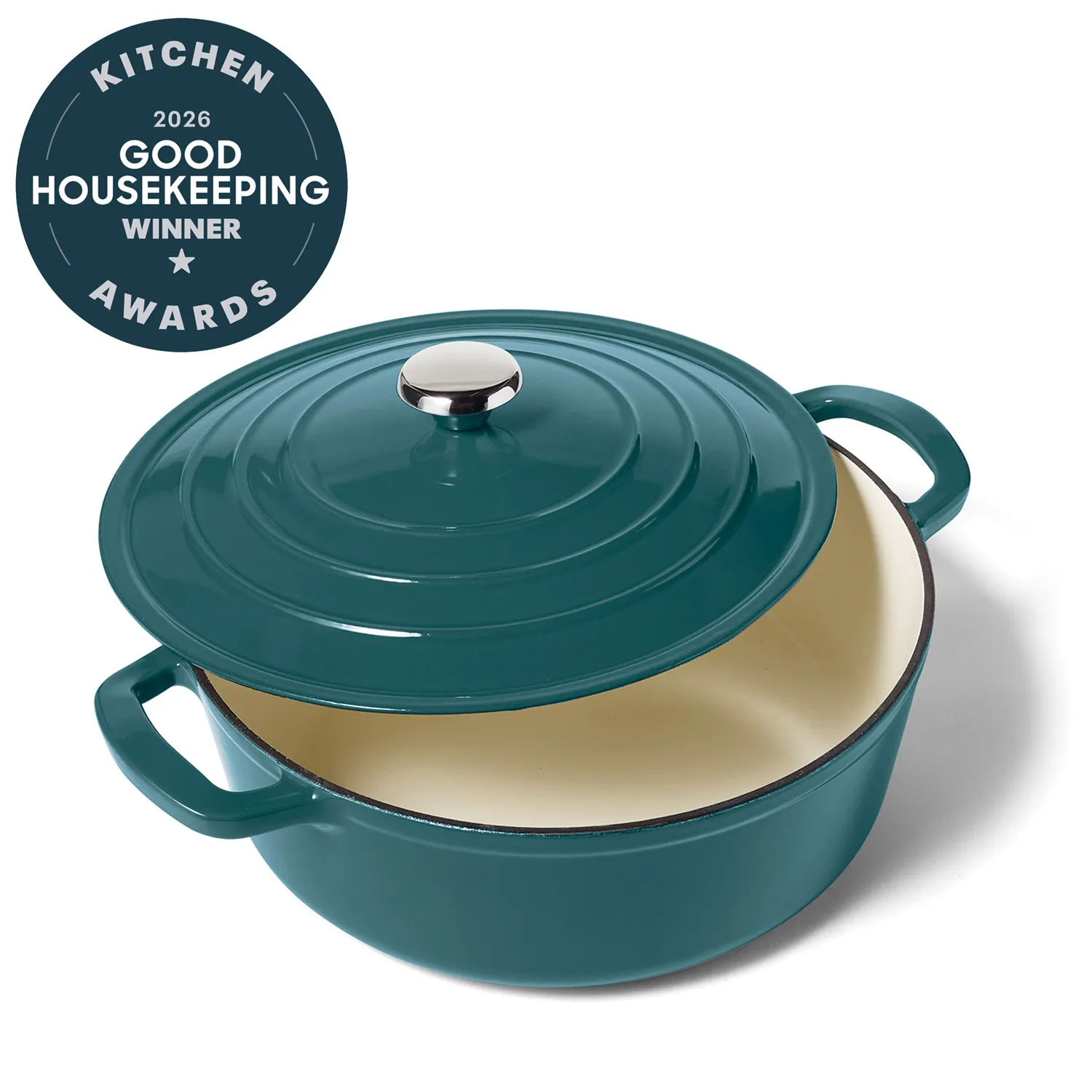 Sur La Table Enameled Cast Iron Round Wide Dutch Oven, 7 qt.