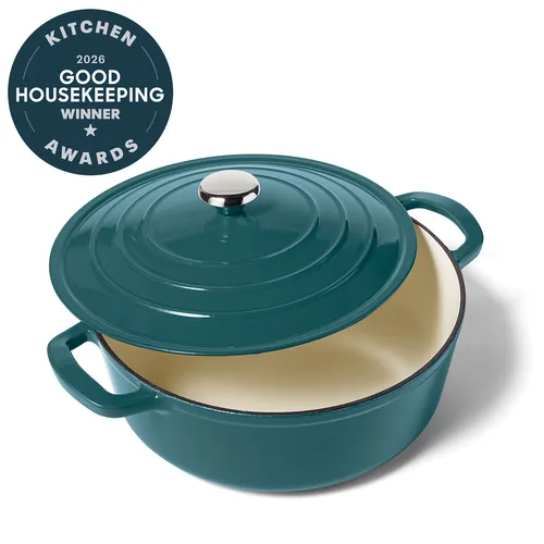Sur La Table Enameled Cast Iron Round Wide Dutch Oven, 7 qt.