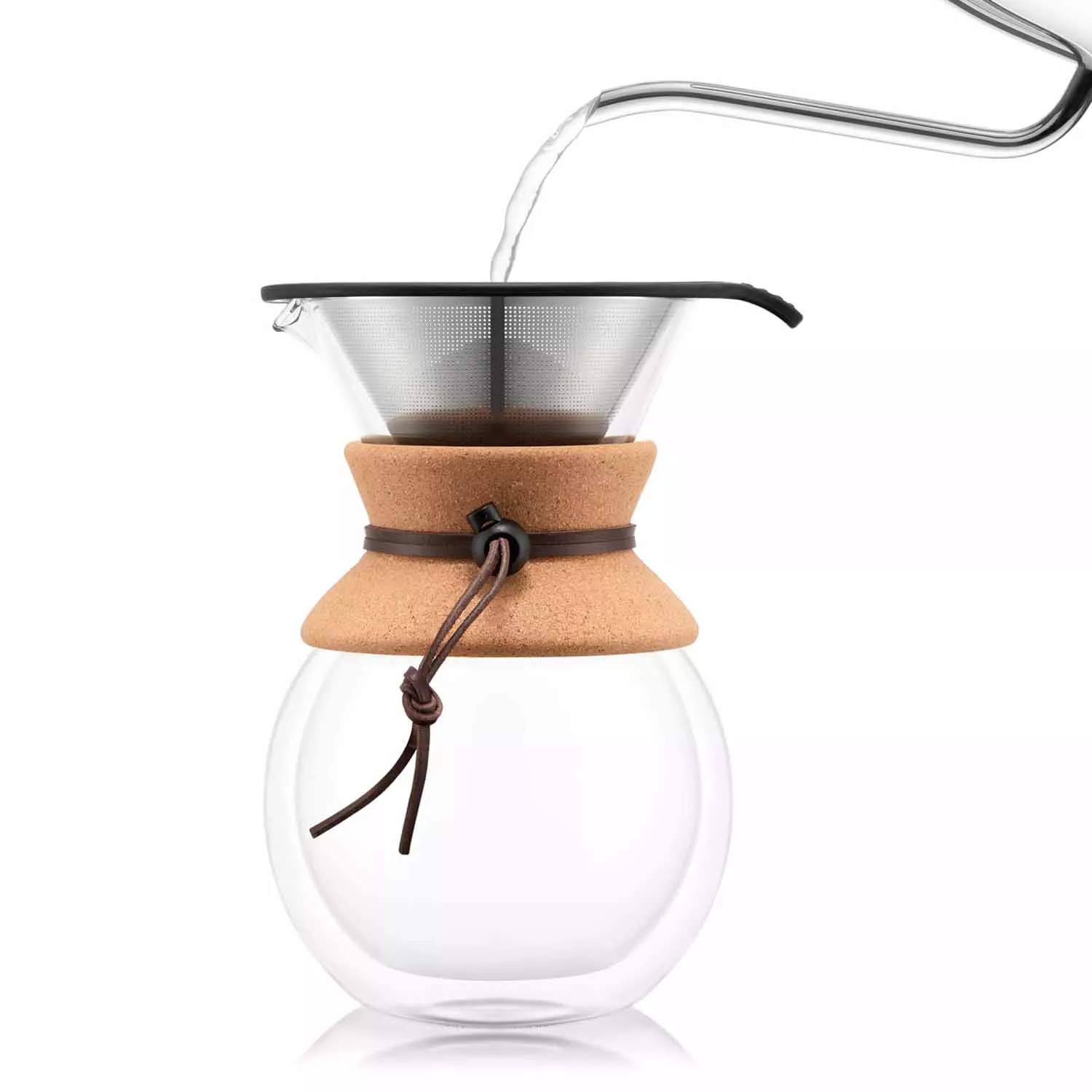 Bodum Pour Over Double Wall Coffee Maker - Cork