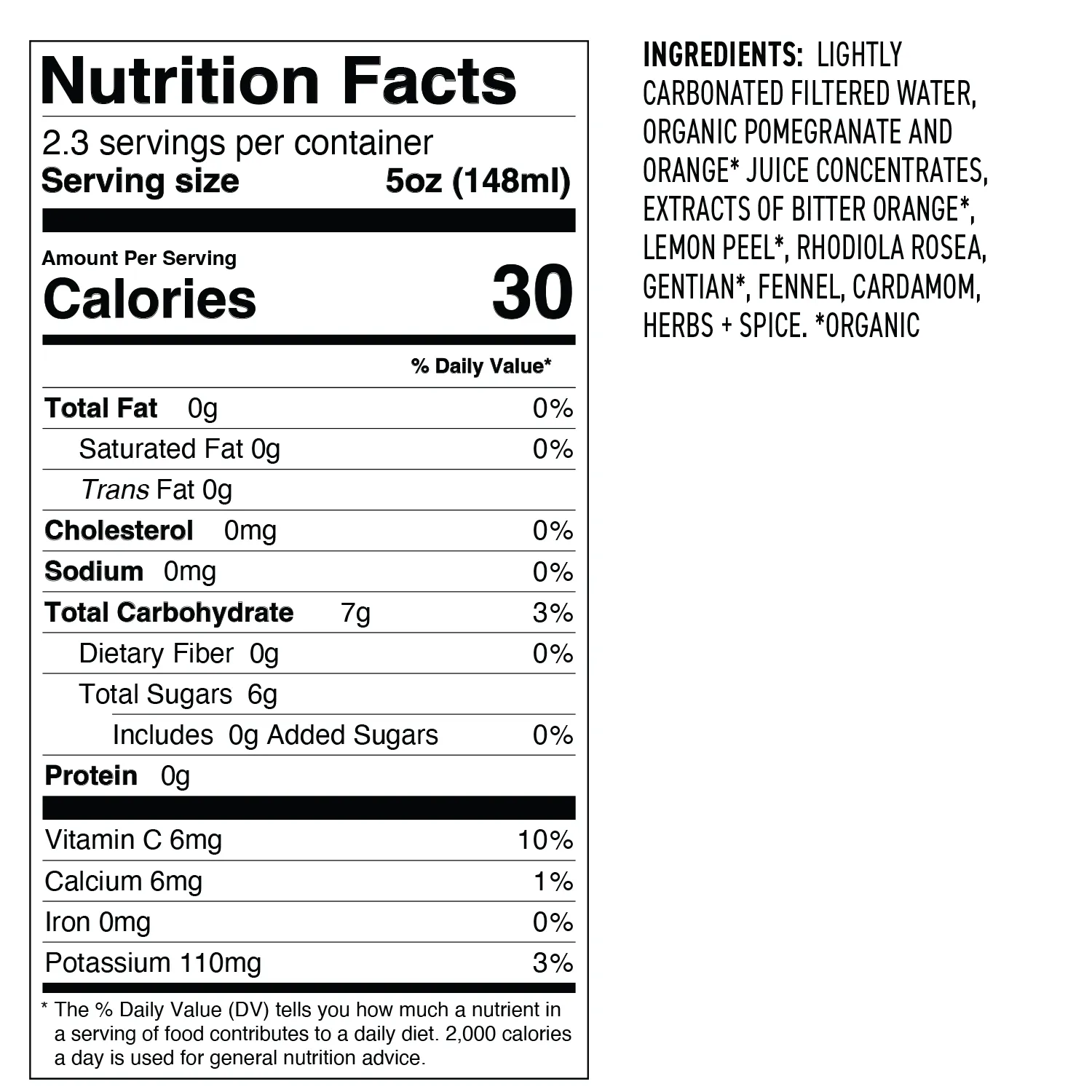 Curious Elixirs No. 1 Booze-Free Pomegranate Negroni Sbagliato