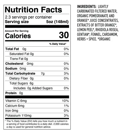 Curious Elixirs No. 1 Booze-Free Pomegranate Negroni Sbagliato