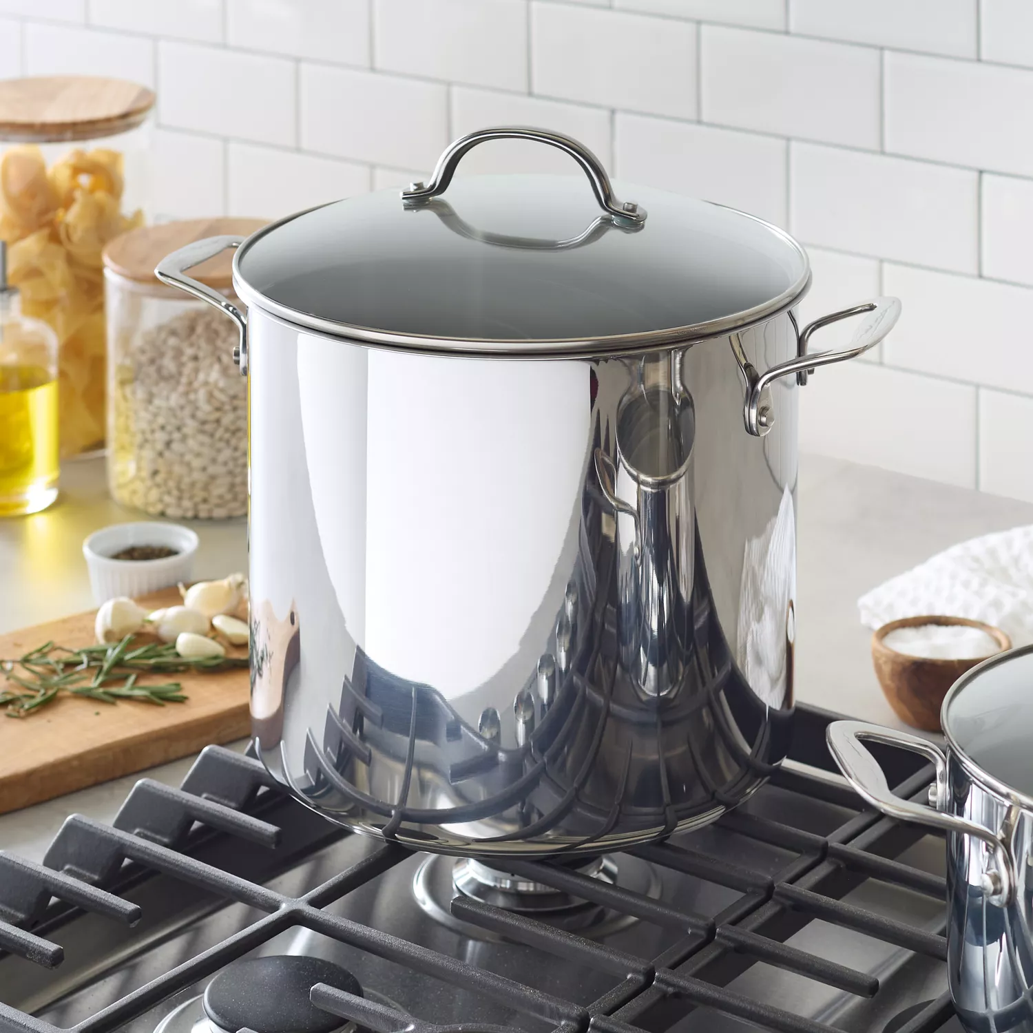 Eater x Heritage Steel 8 Quart Stock Pot | Made in USA | 5-Ply Fully Clad  Stainless Steel Stock Pot | Stay Cool Handle Design | Induction Pot 