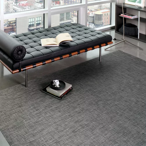 Chilewich Basketweave Floor Mat, Carbon