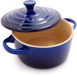 Le Creuset Signature Indigo Petite Cocotte, 8 oz. Love