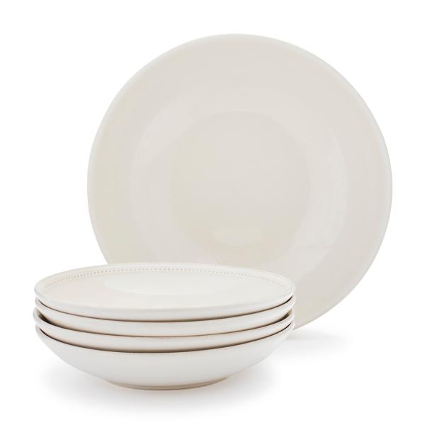 Sur La Table Pearl Stoneware Pasta Bowl Set, Set of 5