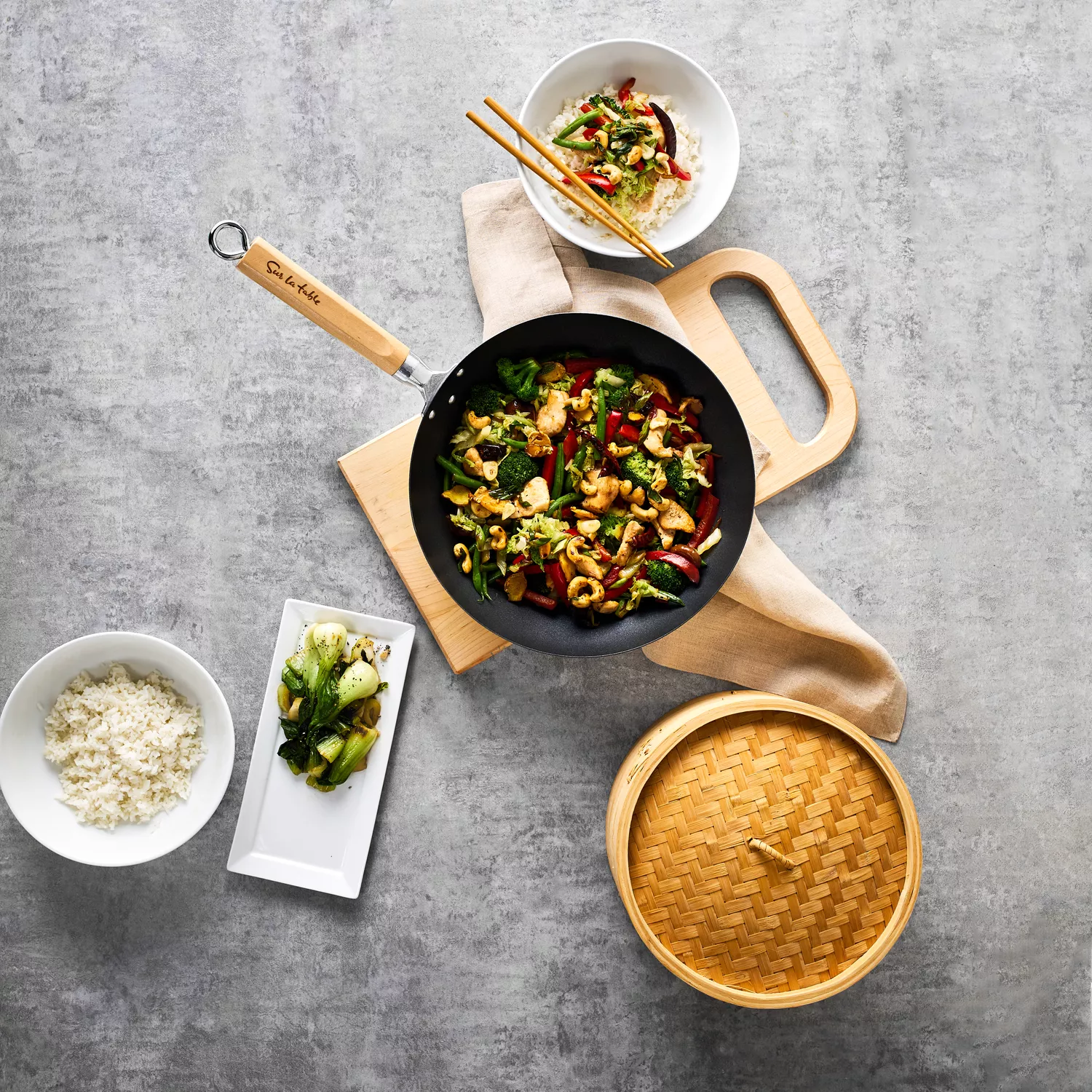 Sur La Table Professional Nonstick Wok