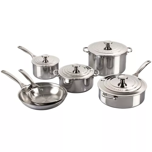 Le Creuset Stainless Steel 10-Piece Cookware Set