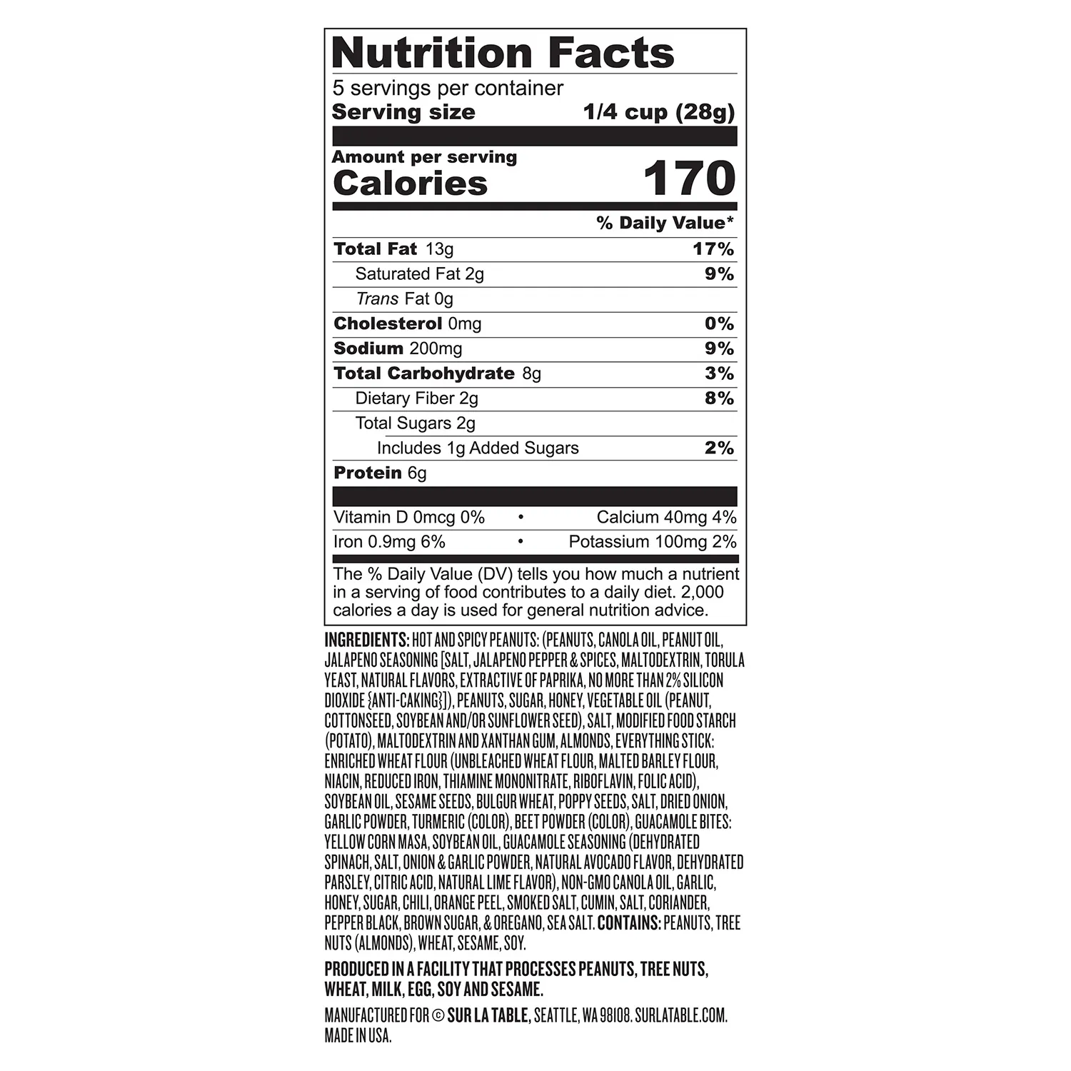 Sur La Table Southwest Crunch Snack Mix