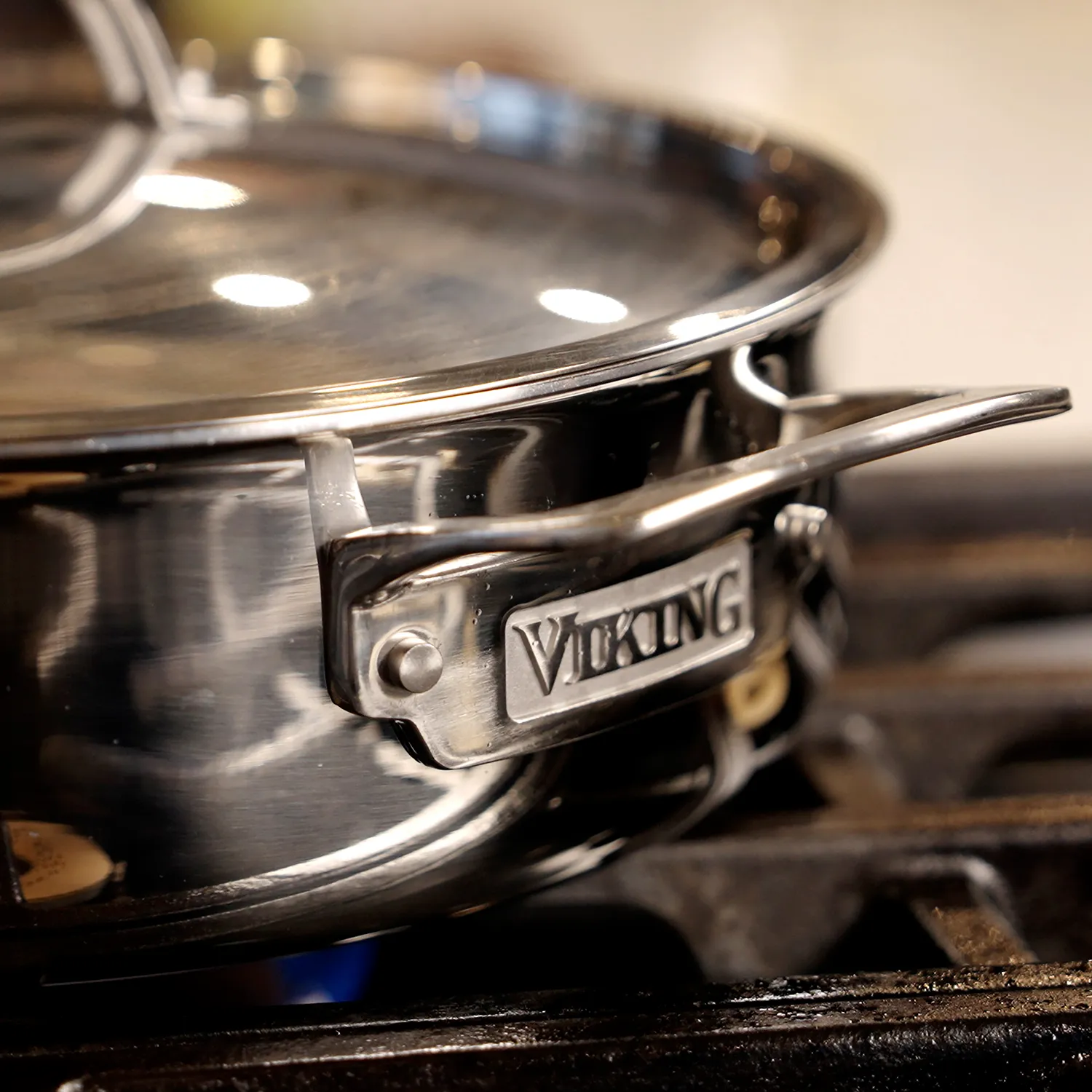 Viking PureGlide Pro 3-Ply Sauté Pan with Glass Lid, 4.5 qt.