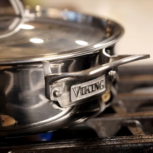 Viking PureGlide Pro 3-Ply Sauté Pan with Glass Lid, 4.5 qt.