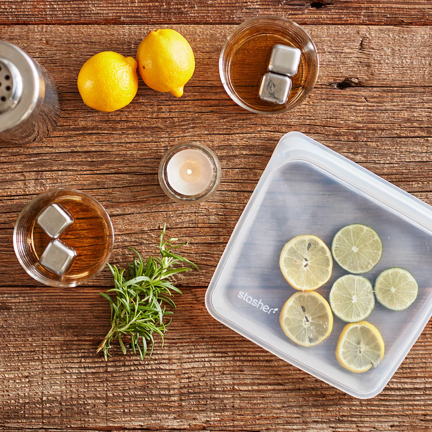 Stasher Reusable Storage Bags, Set of 3