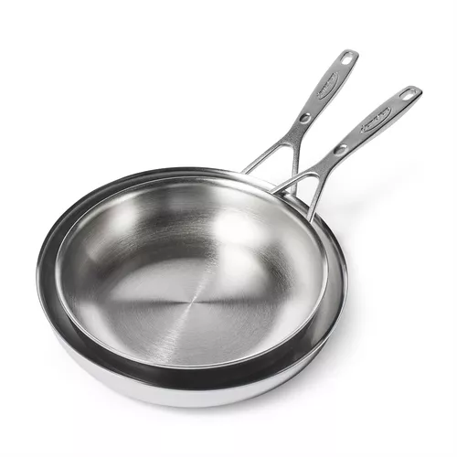 Demeyere Industry5 Stainless Steel Skillets, Set of 2