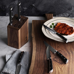 Cangshan TS Series Swedish Sandvik Steel Forged Steak Knife Block, Set of 6, 5&#34;
